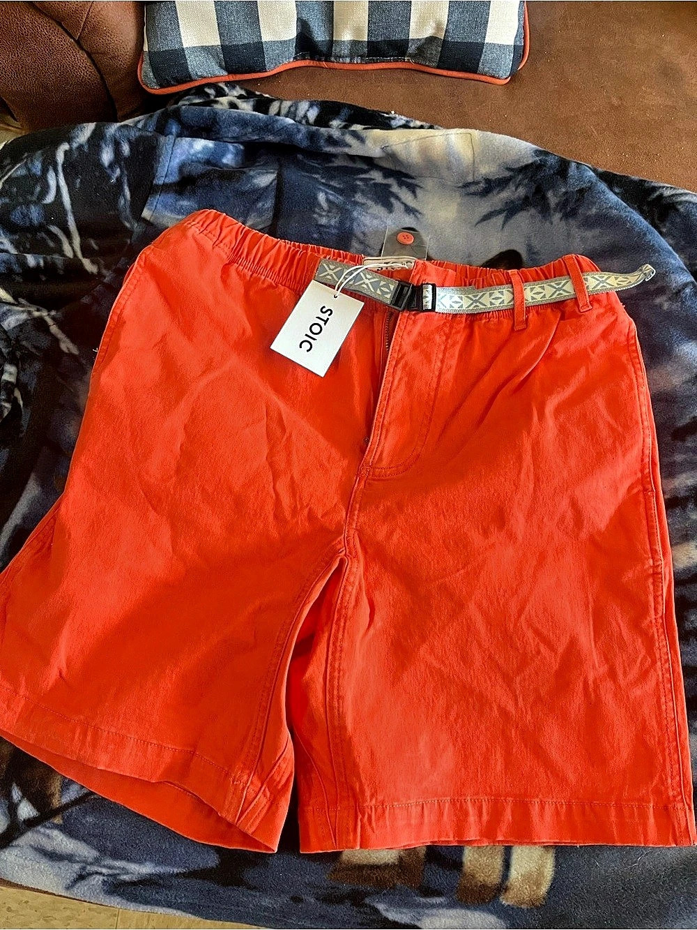 Stoic Short 2.0 Men's Nylon Shorts in Orange Size Medium NWT
